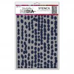 Dina Wakley Media Stencil - Mushy Dots [MDS83092]