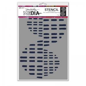 Dina Wakley Media Stencil - Pieces [MDS77718]