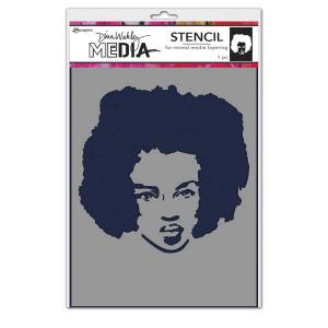 Dina Wakley Media Stencil - Proud Woman [MDS87731]