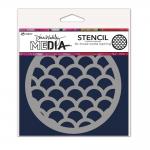 Dina Wakley Media Stencil - Scales Coaster [MDS84969]