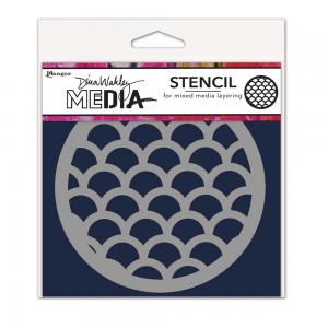 Dina Wakley Media Stencil - Scales Coaster [MDS84969]