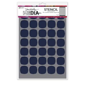 Dina Wakley Media Stencil - Small Squovals [MDS94012]
