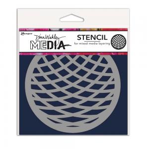 Dina Wakley Media Stencil - Squished Coaster [MDS84976]
