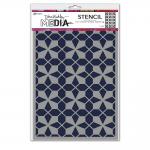 Dina Wakley Media Stencil - Tile Floor [MDS83139]