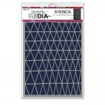 Dina Wakley Media Stencil - Triangle Fence [MDS83153] - ON SALE!