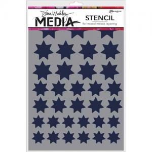 Dina Wakley Media Stencil - Variegated Stars