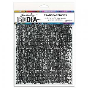 Dina Wakley Media Transparencies - Typography Set 2 [MDA82668]
