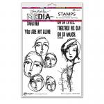 Dina Wakley Media Unmounted Rubber Stamp - Better Together [MDR74496]