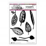 Dina Wakley Media Unmounted Rubber Stamp - Bold Botanicals [MDR87755]