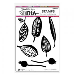 Dina Wakley Media Unmounted Rubber Stamp - Bold Botanicals [MDR87755]