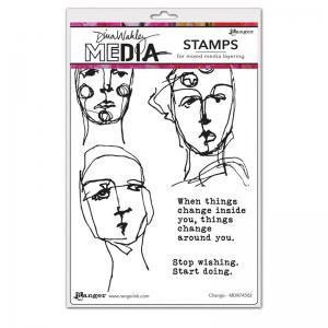 Dina Wakley Media Unmounted Rubber Stamp - Change [MDR74502]