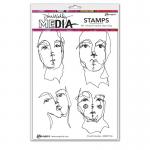 Dina Wakley Media Unmounted Rubber Stamp - Church Doodles [MDR77756]