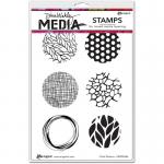 Dina Wakley Media Unmounted Rubber Stamp - Circle Patterns