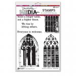 Dina Wakley Media Unmounted Rubber Stamp - Everyone Is Welcome [MDR74526]