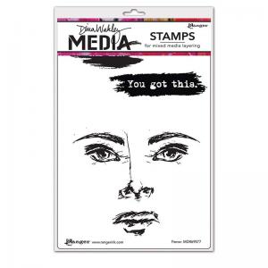 Dina Wakley Media Unmounted Rubber Stamp - Fierce [MDR69577]