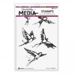 Dina Wakley Media Unmounted Rubber Stamp - Fly High [MDR84600]