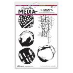 Dina Wakley Media Unmounted Rubber Stamp - For The Love Of Circles