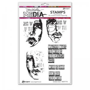 Dina Wakley Media Unmounted Rubber Stamp - Greatest Asset [MDR77770]
