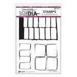 Dina Wakley Media Unmounted Rubber Stamp - Grid It [MDR84617]
