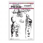 Dina Wakley Media Unmounted Rubber Stamp - I Spill [MDR68587]