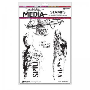 Dina Wakley Media Unmounted Rubber Stamp - I Spill [MDR68587]