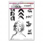 Dina Wakley Media Unmounted Rubber Stamp - Make Things Happen [MDR77800]