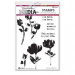 Dina Wakley Media Unmounted Rubber Stamp - Moments [MDR77817]