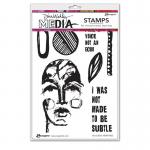 Dina Wakley Media Unmounted Rubber Stamp - Not Subtle [MDR74823]