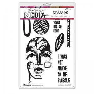 Dina Wakley Media Unmounted Rubber Stamp - Not Subtle [MDR74823]