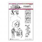 Dina Wakley Media Unmounted Rubber Stamp - Perfect To Me [MDR81265]