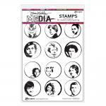 Dina Wakley Media Unmounted Rubber Stamp - Pocket Circles [MDR83221]