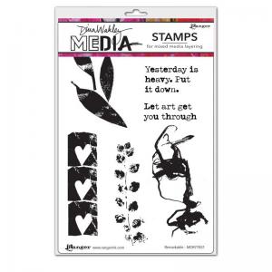 Dina Wakley Media Unmounted Rubber Stamp - Remarkable [MDR77831]