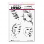 Dina Wakley Media Unmounted Rubber Stamp - Side Eye [MDR81296]
