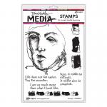 Dina Wakley Media Unmounted Rubber Stamp - Stronger [MDR68617]