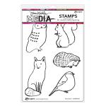 Dina Wakley Media Unmounted Rubber Stamp - Woodland [MDR89261]