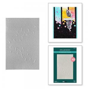 Dina Wakley / Spellbinders Collaged Birds Collection - 3D Embossing Folder - Soaring [E3D-123]