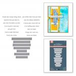 Dina Wakley / Spellbinders Collaged Birds Collection - Betterpress Plate & Die Set - Holding Your Heart Sentiments [BP-271]