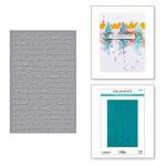 Dina Wakley / Spellbinders Collaged Birds Collection - Embossing Folder - Scribbled Letter [SES-065]