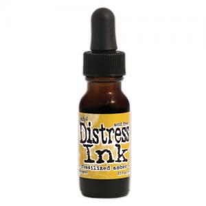 Tim Holtz Distress Ink Reinker - Fossilized Amber