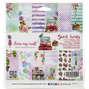 Dress My Craft 6" x 6" Paper Pad - Sweet Treats [DMCP2608]