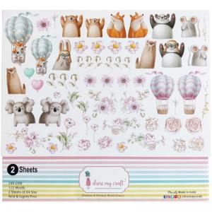 Dress My Craft Motif Sheets - Chickoo & Friends [DMCP5567]