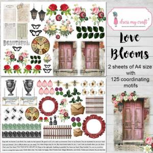 Dress My Craft Motif Sheets - Love Blooms [DMCP3389]