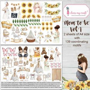 Dress My Craft Motif Sheets - Mom To Be Volume 1 [DMCP5820]