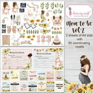 Dress My Craft Motif Sheets - Mom To Be Volume 2 [DMCP5831]