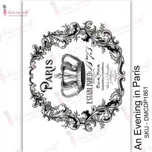Dress My Craft Transfer Me Sheet - An Evening In Paris [DMCDP1861]
