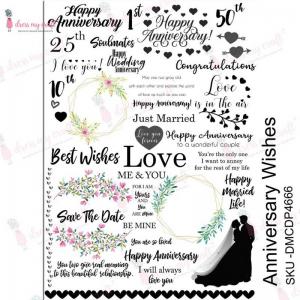 Dress My Craft Transfer Me Sheet - Anniversary Wishes [DMCDP4666]