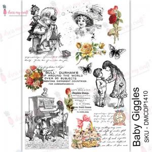 Dress My Craft Transfer Me Sheet - Baby Giggles [DMCDP1410]