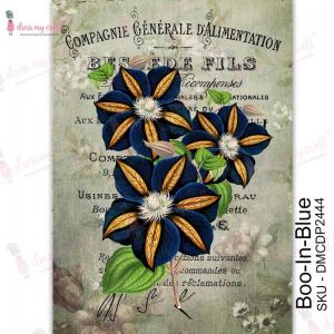Dress My Craft Transfer Me Sheet - Boo In Blue [DMCDP2444]