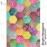 Dress My Craft Transfer Me Sheet - Bright Hexagons [DMCDP4534]