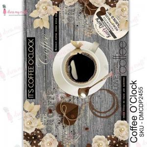 Dress My Craft Transfer Me Sheet - Coffee O'Clock [DMCDP2455]
